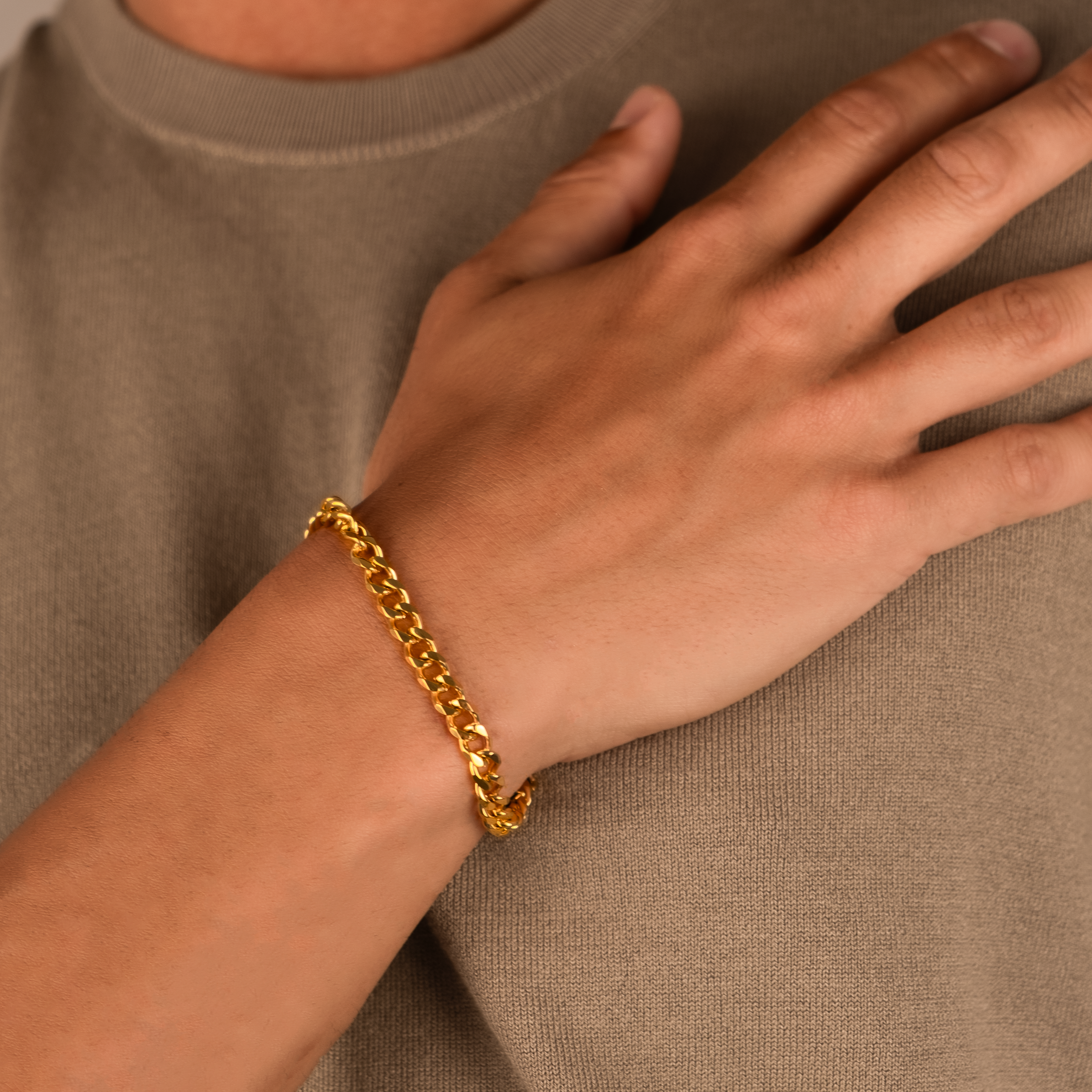 Cuban Bracelet "Roy" | Gold Plated 6mm