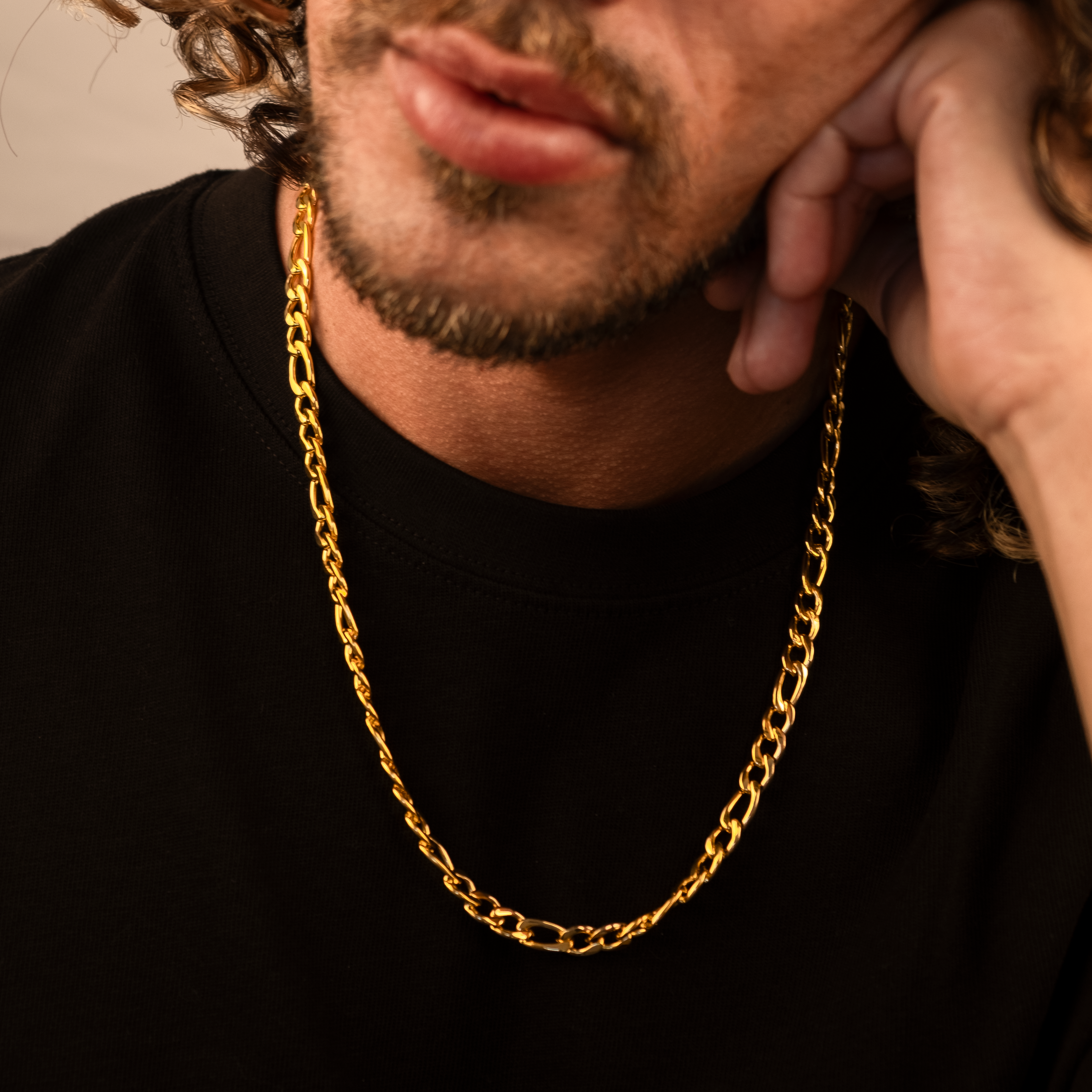 Figaro Necklace "Alexander" | Gold Plated 7mm