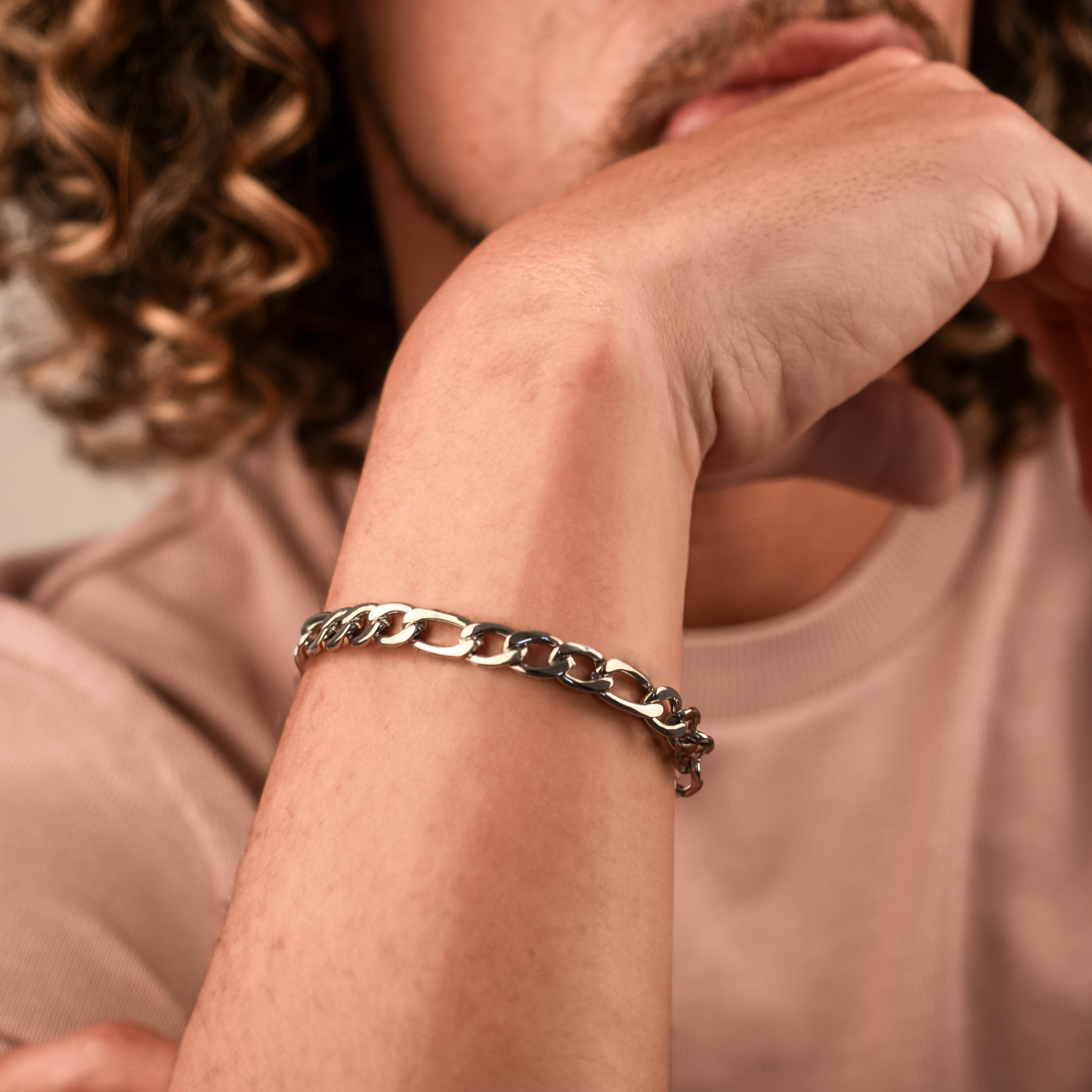 Figaro Bracelet "Alexander" | Silver 7mm