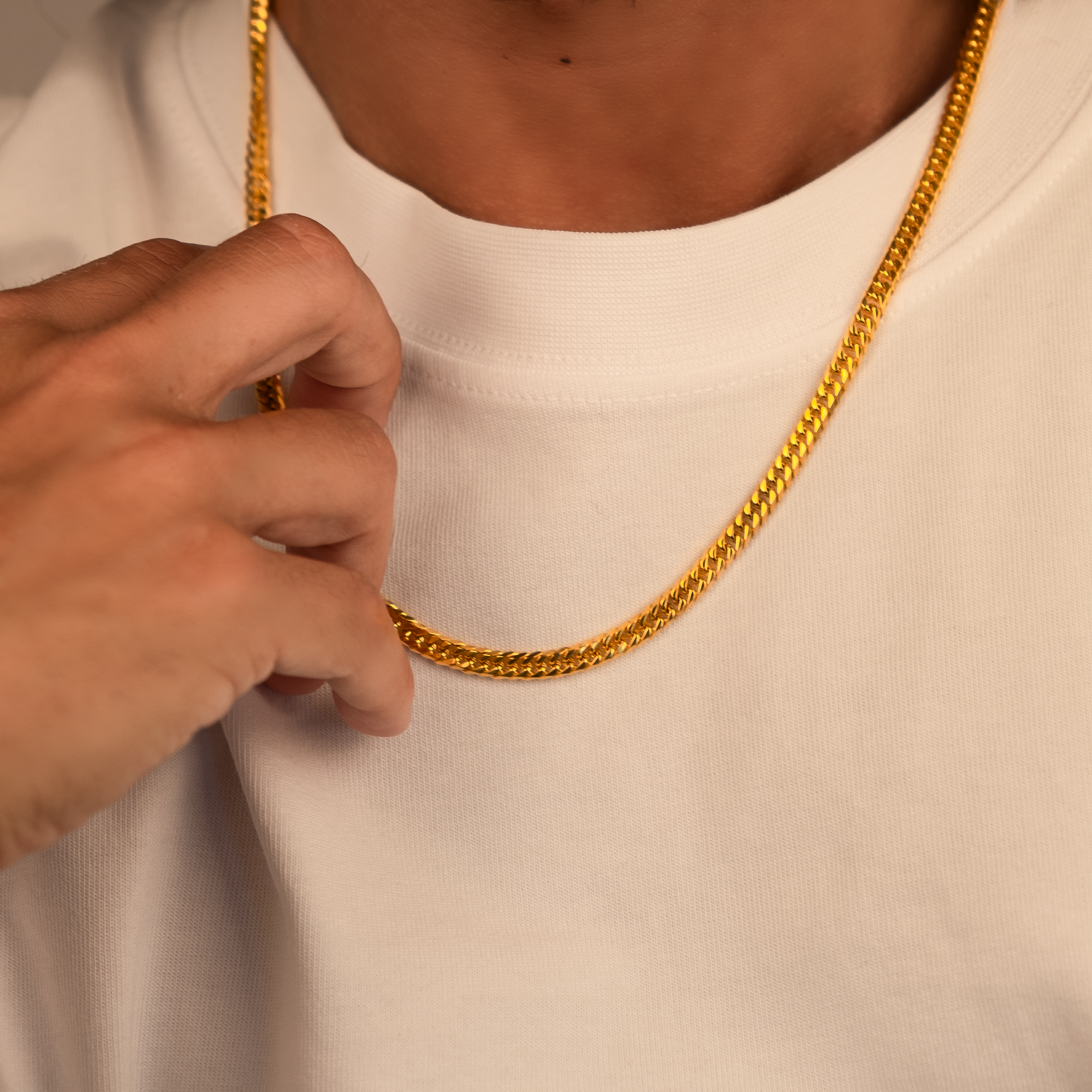 Double Cuban Necklace "Oliver" | Gold Plated 5mm