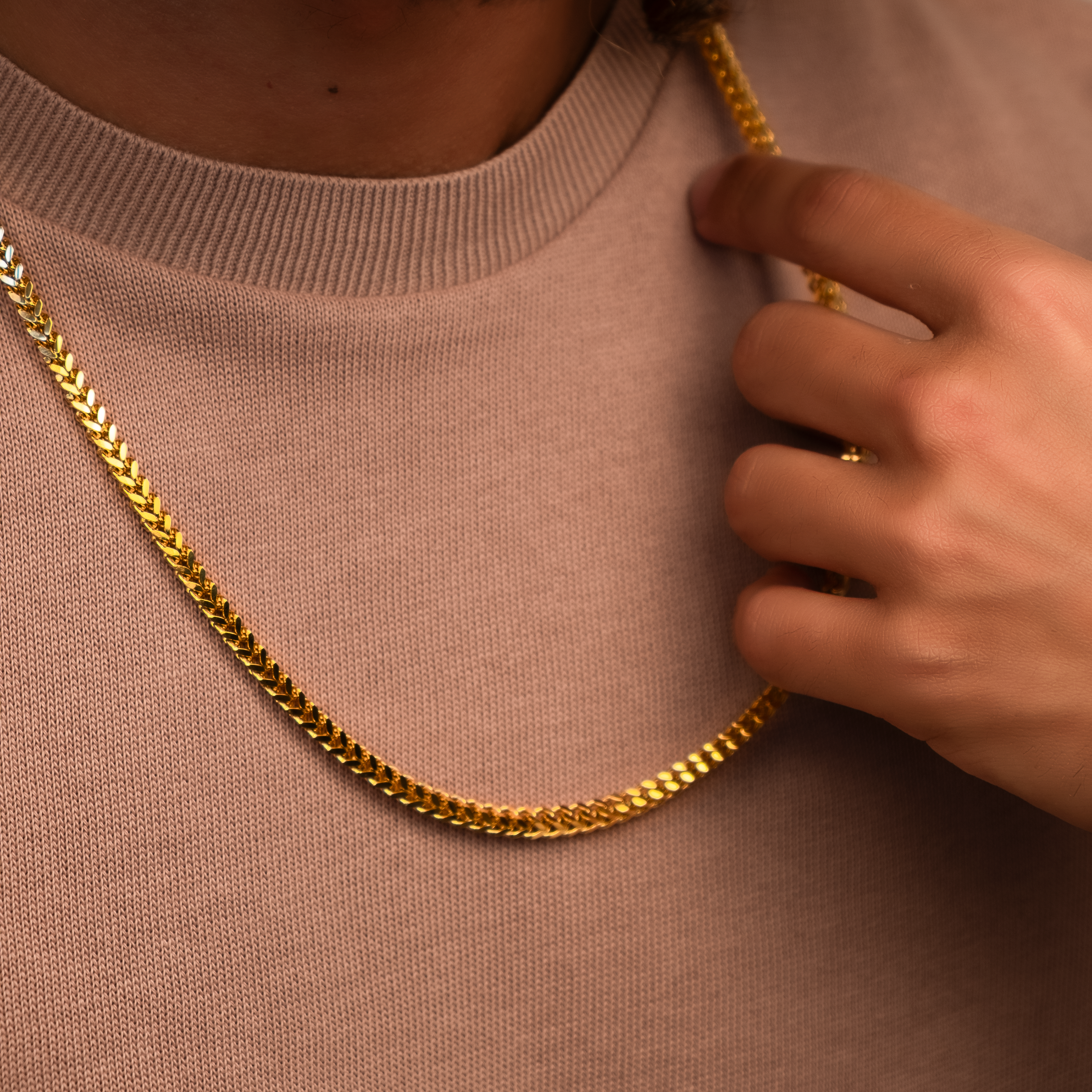 Franco Necklace "Lucas" | Gold Plated 4mm